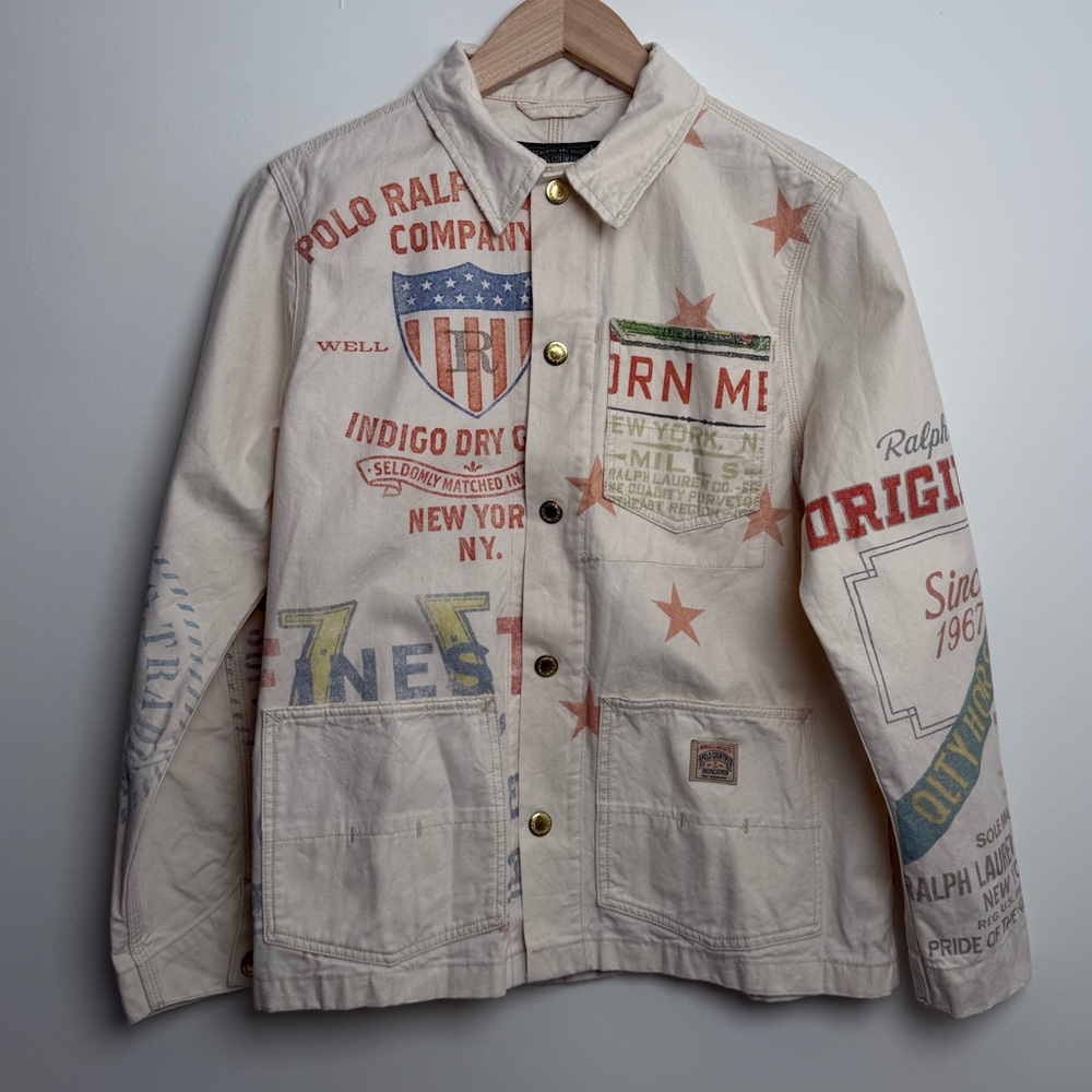 Ralph Lauren polo country Cream Graphic Jacket